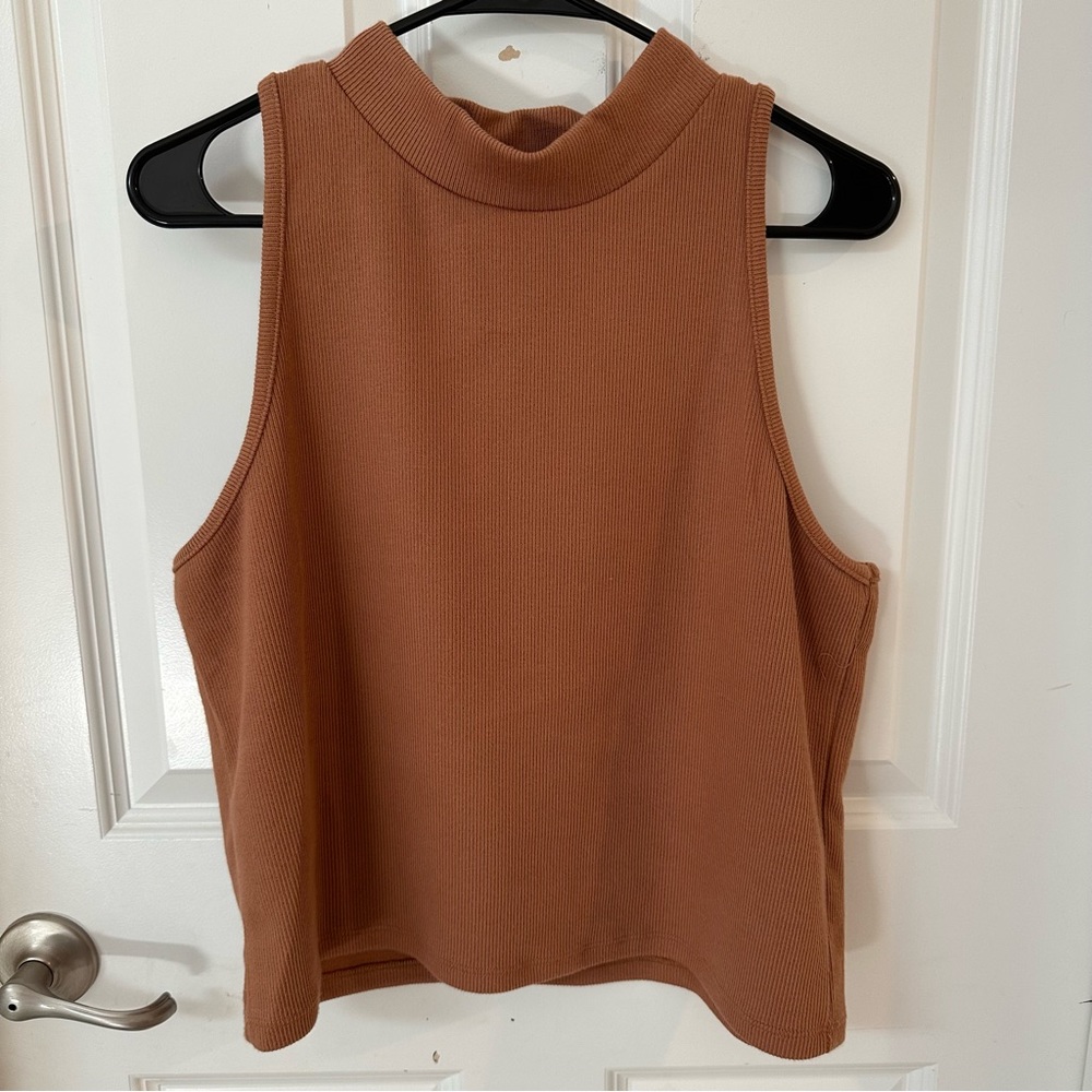 XXL Ribbed Rust Tank Top